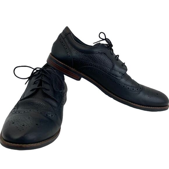 Rockport Dustyn Leather Wingtip Oxfords Black 11 main image 8